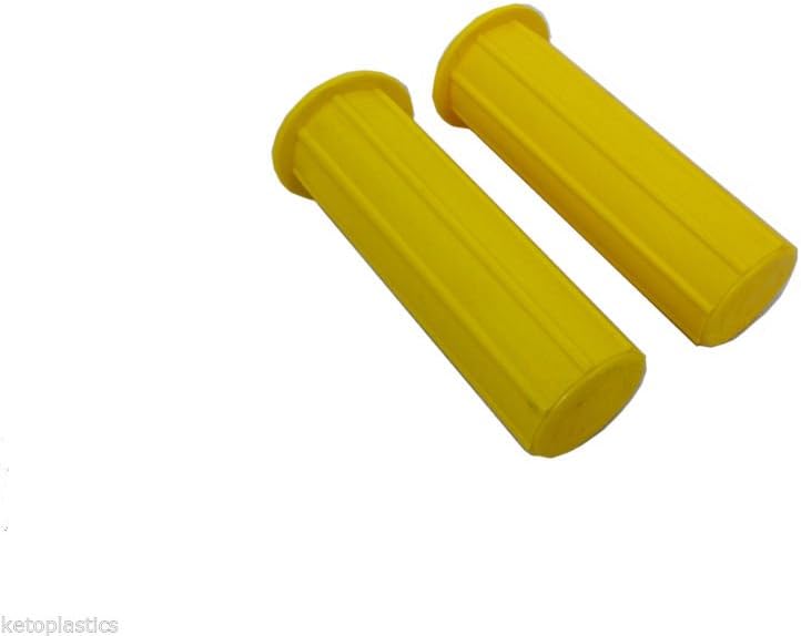 WHEELBARROW HANDLE GRIPS (YELLOW) 25MM INSIDE DIAMETER SOFT GRIP