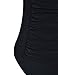 Firpearl Women's Retro One Piece Bathing Suits Ruched Tummy Control Swimsuits Black US16