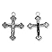 JGFinds Cross Crucifix Charm Pendants - 100 Pack, two sizes of 50 each, 1 1/8