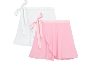 Century Star Girls Ballet Skirt Women Adult Dance Skirt Toddler Wrap Chiffon Skirt Leotard Adjustable Ballerina Dance Clothes