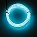 lychee 9ft EL Wire Lights Neon Glowing Strobing Electroluminescent Light El Wire w/Battery Pack for Parties, Halloween Decoration (Ice Blue)