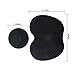 Makeup Brush Cleaning Mat, Codream Makeup Brush Cleaner Pad Set of 2 Cosmetic Makeup Brush Cleaner Washing Tool with Suction Cup (Black) Valentine's Gifts for women