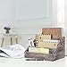 MyGift Decorative 4 Compartment Vintage Brown Torched Wood Finish Mail Sorter/Office Desk Stationery Organizer