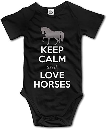 Keep Calm And Love Horses Baby Onesies Fine Graphic