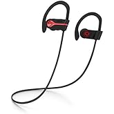 SENSO Bluetooth Headphones, Best Wireless Sports Earphones w/Mic IPX7 Waterproof HD Stereo Sweatproof Earbuds for Gym Running