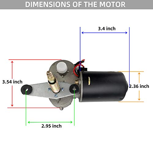 Electric UTV windshield Wiper Kit, 12V Electric Motor, Universal Power