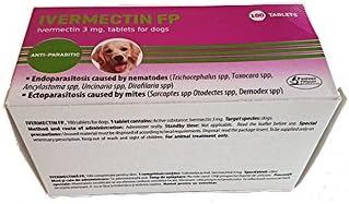 40 tablets for scabies, orally dewormer for dogs, antiparasitic, 3 mg Tablets to treat endoparasites caused by nematodes and ectoparasites caused by acariens