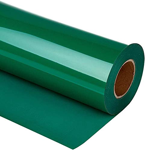 Heat Transfer Vinyl Bundle 12" x 10' Feet Rolls, HTV for Silhouette Cameo Easy to Cut & Weed, DIY Heat Press Design for T-Shirt, Clothes, Hats and Other Textiles Green — image 1