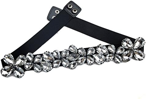 Women's Crystal Beaded Stretch Belts for Birthday Gifts
