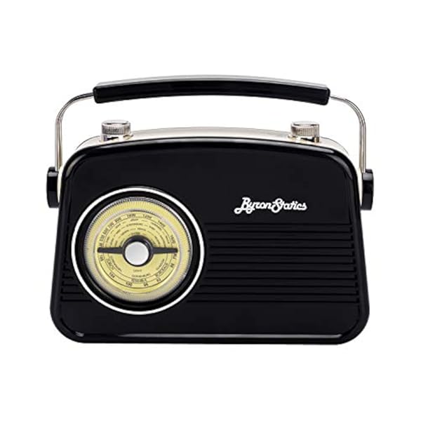 Byron Statics Radios Portable Am FM Analog Large Rotary Dial - Imagen 3