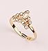weel Unique Women's adjustable Delicate crown shape ring contracted style