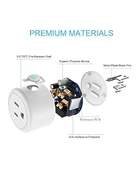 Smart Plug TanTan   Mini enchufe inalámbrico con conexión Wi Fi, 3 unidades, salida temporizadora, funciona con  Alexa y  Assistant & IFTTT, no requiere concentrador, controla a distancia tus dispositivos desde cualquier lugar, lista ETL