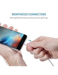 [3 Pack] Anker Powerline Cable Lightning (3ft) Apple MFi Certificado   Cables Lightning para iPhone Xs XS Max XR X   8 8 Plus   7 7 Plus, iPad Mini   4 3   2, iPad Pro Air 2