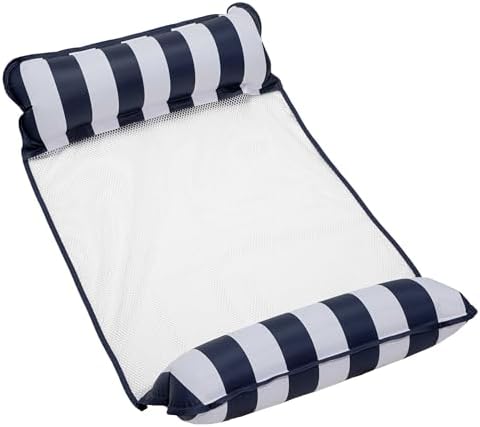 Aqua LEISURE 4-in-1 Monterey Pool Float Water Hammock â€“ Multi