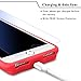 iPhone 8 Plus / 7 Plus / 6s Plus / 6 Plus Battery Case, LoHi 7000mAh Capacity Support Headphones Ultra Slim Extended Battery Rechargeable Protective Portable Charger 5.5 Inch Red