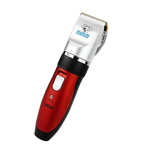 LINEBA Electric Clippers Low Noise Cordless Rechargeable Dog Cat Clippers Hair Grooming Trimmer Pet Hair Remover
