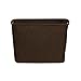 Household Essentials 601 Medium Shelf Basket with Wood Handles | Multi-Purpose Home Storage Bin | Brown Coffee Linen, Medium, Cocoa
