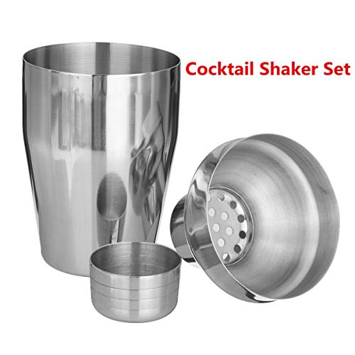 NXYJD Edelstahl Cocktail Shaker Mixer Drink Barkeeper Martini Werkzeuge Bar Set Kit Cocktail Shaker Mixer Bartender… – Bild 6