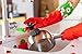 Vigar Ladybug Palm Dish Scrub Brush with Holder, Perfect Kitchen Brushes for Dishes, Sink Brush and Cleaning Brushes for Household Use, Red, Green