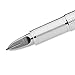 Parker IM Premium Shiny Chrome Metal Chiseled, Parker 5th Ink Pen with Medium Black refill (S0976080)