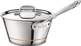 All-Clad 6212.5 Copper Core 5-Ply Bonded Dishwasher Safe Windsor Pan with Lid / Cookware, 2.5-Quart, Silver