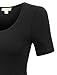 LE3NO Womens Round Neck Peplum Top Blouse