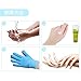 Pinkiou Gel SPA Moisturizing Gloves Soft Cotton with Thermoplastic Repair Cracked Cuticles Dry Skin Treatment Hydrating Gel Lining Infused with Essential Oils Vitamins Large Size(gloves, blue)