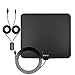 RAPIO 50 Miles Range Digital HDTV Amplified Indoor TV Receive, One Year Warranty, TVfox Antenna, Coax Cable With Detachable Amplifier Signal Booster, Omni Directional VHF UHF Antennas