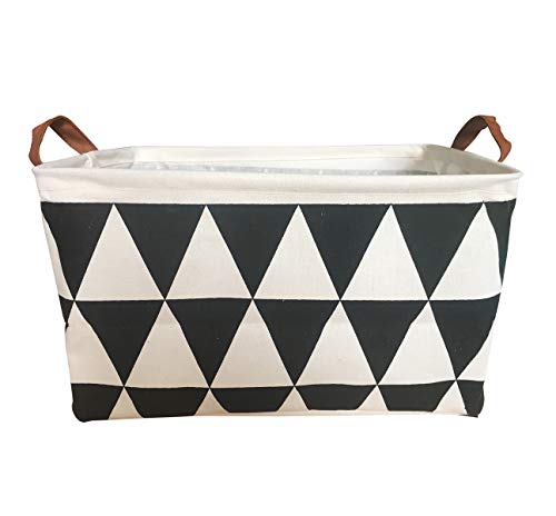 Canvas Storage Bins Toy Basket Collapsible Box Chest Organizer Water-Resistant Nursery for edroom, Closet, Kid's Toys, Laundry