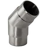 Flush Angle Fitting 135(45) Degree - Brushed Stainless Steel - 2