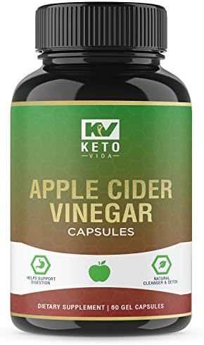 Apple Cider Vinegar Pills - Natural Detox and Weight Loss for Women and Men, Effective Cleanse to Help Digestion and Bloating Relief, Organic Extra Strength ACV Capsules