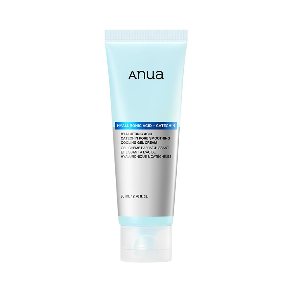 ANUA(アヌア) ヒアルロン酸カテキン ポアスムージング クーリングジェルクリーム 80ml プライマー ひんやり メイクのり 保湿 うるおい キメ クーリングケア ゆらぎ hyaluronic acid catechin gel cream 混合肌 インナードライ肌 オイリー肌 ゆらぎ肌
