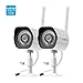 Zmodo Wireless Security Camera System (2 Pack), Smart Home HD Indoor Outdoor WiFi IP Cameras with Night Vision, Cloud Service Available primary