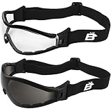 Birdz Canopy Motorcycle Sunglasses – Convertible To Goggles, ANSI Z87.1, UV400 - View #3