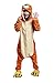 Honeystore Adult Unisex Tiger Pajama Halloween Costume Cosplay Animal 1-Piece XL