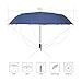 Free Walker 10 Ribs 45In Automatic Folding Umbrella with Double Canopy Rain & Wind Resistant Windproof Waterproof UV Protection Sturdy Portable Golf Umbrella for Men and Women(Blue)