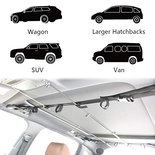Acoser Fahrzeug Rod Carrier System Angelrute Trägerband Rutenhalter Gurtband Rutenhalter Rod Rack Für 5 Angelruten - Hält Ihre Angelruten Sicher – Bild 8