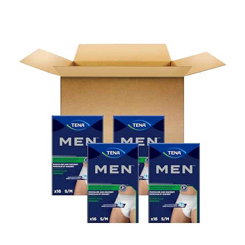 TENA Incontinence Underwear for Men, Super Plus Absorbency, ProSkin - Medium/Large - 64 Count