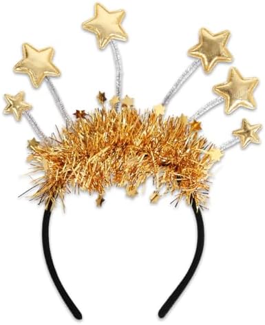 Pack 6 Diademas LED 'Happy New Year' Brillantes Para Nochevieja – Accesorios Fiesta Año Nuevo 2024 (Colores Aleatorios)