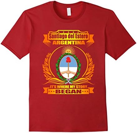 Mens Santiago del Estero-Argentina gift T-Shirt, Argentine awesom 3XL Cranberry