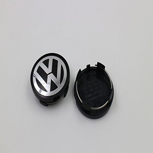 SunShine 4 pcs 65mm VW Wheel Center Caps Rim Hub Caps Emblem Logo For VW Volkswagen Golf Polo Passat CC Jetta Tiguan Touran Sharan Scirocco Transporter Caddy AMAROK Bora Magotan Sagitar Center Caps