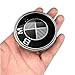 Vonluxsue Set of 4 Pieces BMW Wheel Center Caps Emblem, 68mm Carbon Fiber BMW Logo Rim Center Hub Caps for BMW All Models (Black)