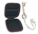 F&K Earbuds Case with Internal Mesh Pocket for Earphone or Smartphone's Charging Cable SMD card USB cable Earphone Case Headphone Case Carrying Case (Black, Small Size)