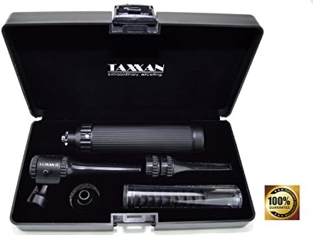 TAXXAN VETERINARY BLACK OTOSCOPE ENT DIAGNOSTIC SET WITH METAL ADAPTER TO USE STANDARD DISPOSABLE SPECULUM