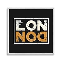 Framed Canvas Wall Art London and NYC Canvas Prints Home Artwork Decoration for Living Room,Bedroom - 16x16 inches