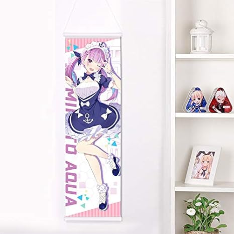 Amazon 湊あくあ バーチャルyoutuber Vtuber Vチューバー タペストリー W500 H1500mm アニメ 萌えグッズ 通販