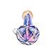 SZZX New 5 Inch Pipe, Portable Art Collection Handmade Glass Tube (Purple Sky)