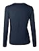 BIADANI Women Round Neck Button Down Soft Classic Knit Cardigan Sweater Navy Medium