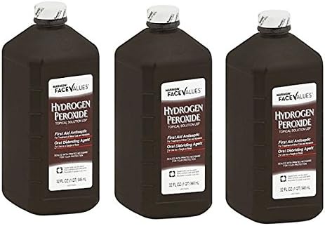 Harmon Face Values 3% Hydrogen Peroxide | For Treatment of Minor Cuts and Abrasions (32 oz. | PACK OF 3)