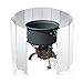 RioRand Camping Stove Windscreen 12 Plates Ultralight Folding Camp Stove Windscreen Portable Camping Stove Windshield Use Alcohol Stoves Other Backpacking Stoves Butane Stovesthumb 3